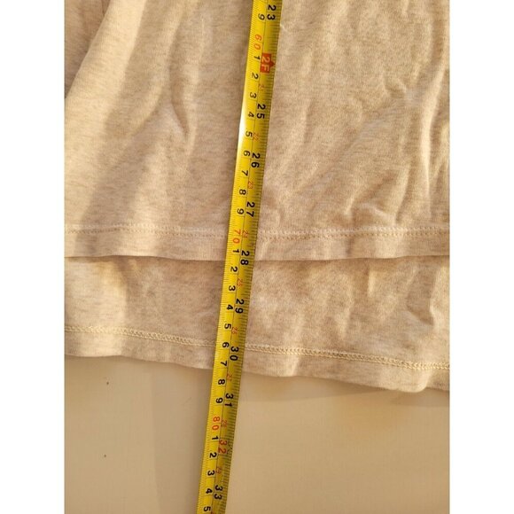 J. Jill Perfect Pima Womens Top Tunic 3/4 Sleeves size M Delicate Trim LightGray - Picture 6 of 6